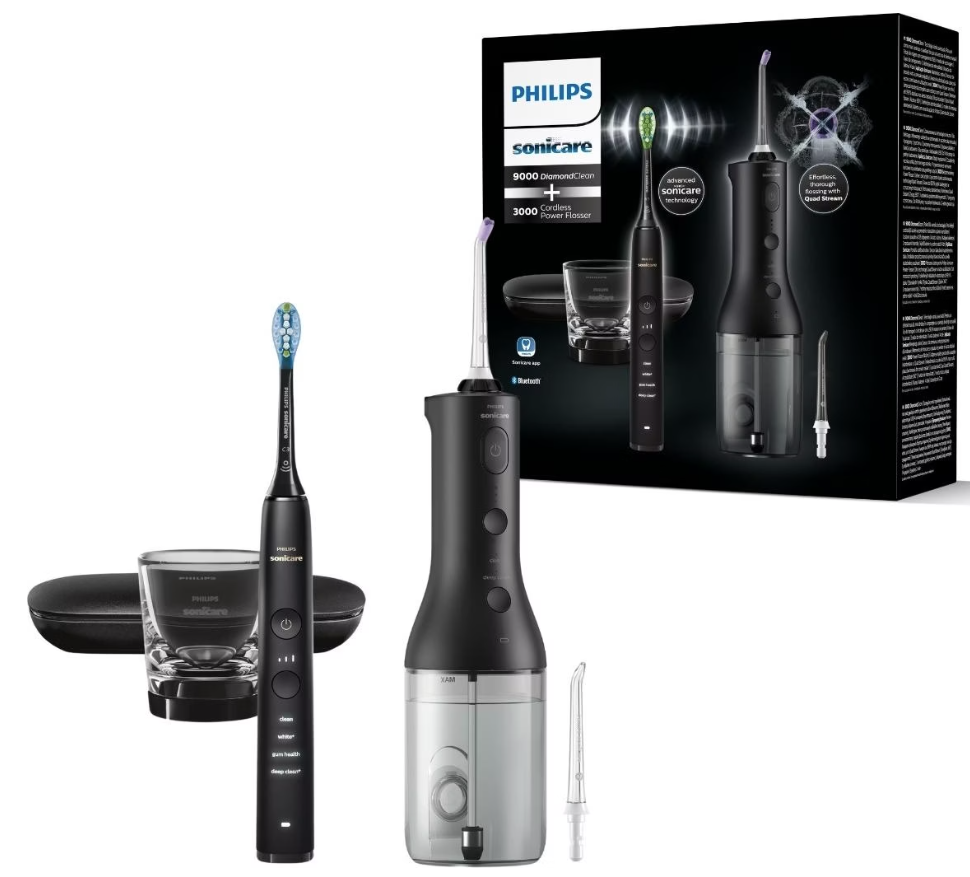 Philips Sonicare Combo DC 9000 Power Flosser schwarz (1 Stk)