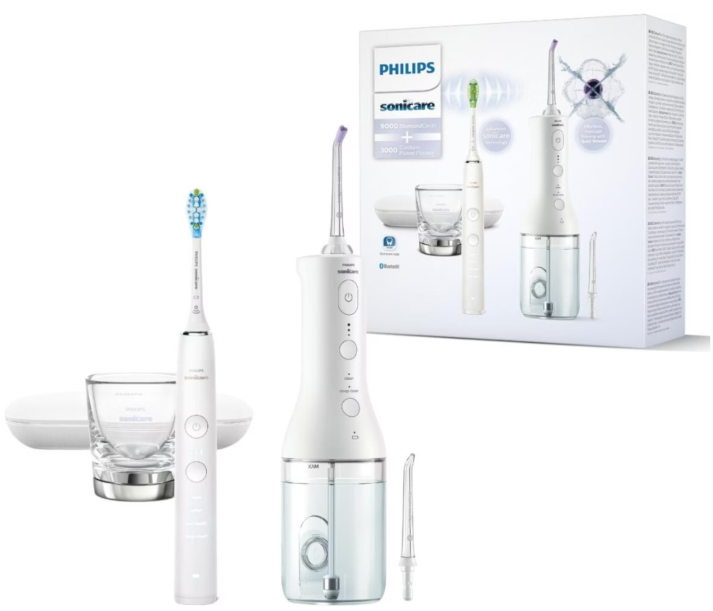 Philips Sonicare Combo DC 9000 Power Flosser, weiss (1 Stk)