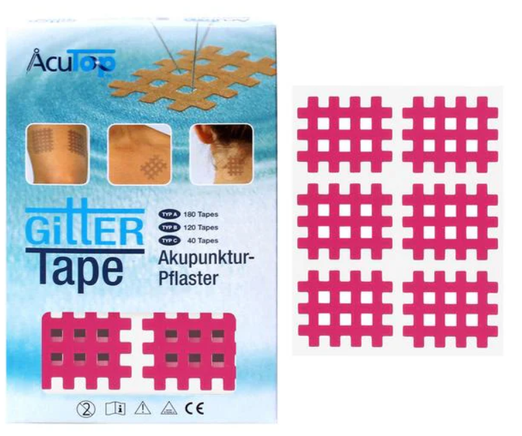 AcuTop Gitter Tape Typ B pink, 3.6cm x 2.8cm (120 Stk)