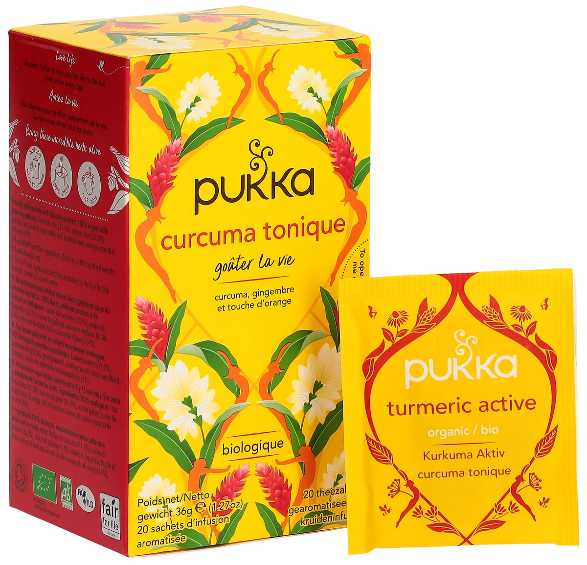 Pukka Kurkuma Tomique Tee Bio (20 Beutel)
