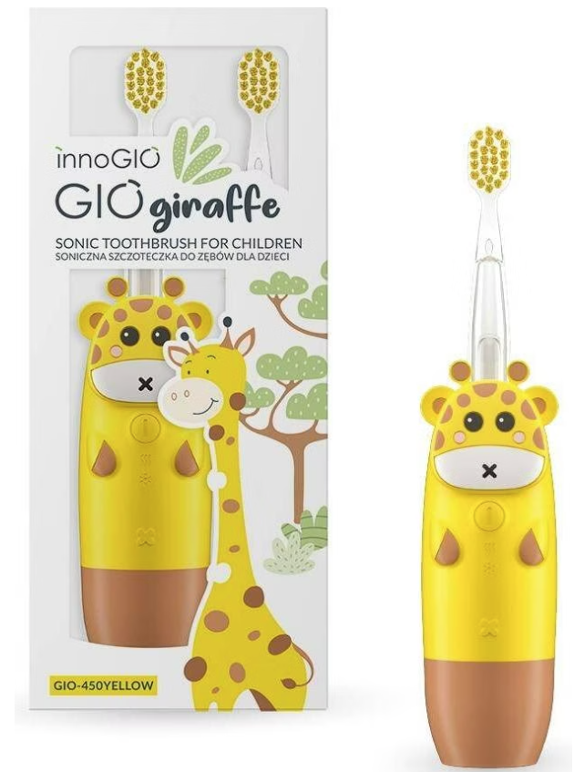 innoGIO Kinder-Schallzahnbürste mit Giraffenmotiv (1 Stk)