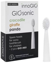 innoGIO USB Ersatzzahnbürste für GIOsonic Kinder-Schallzahnbürste (2 Stk)