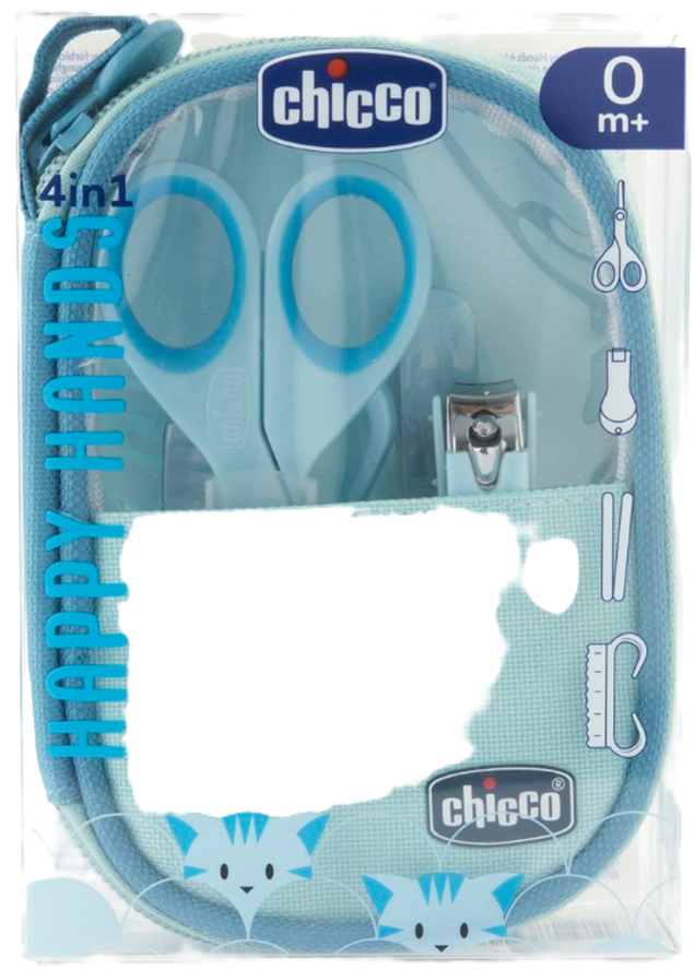 Chicco Nagelpflege-Set für Neugeborene, himmelblau (4-teilig)