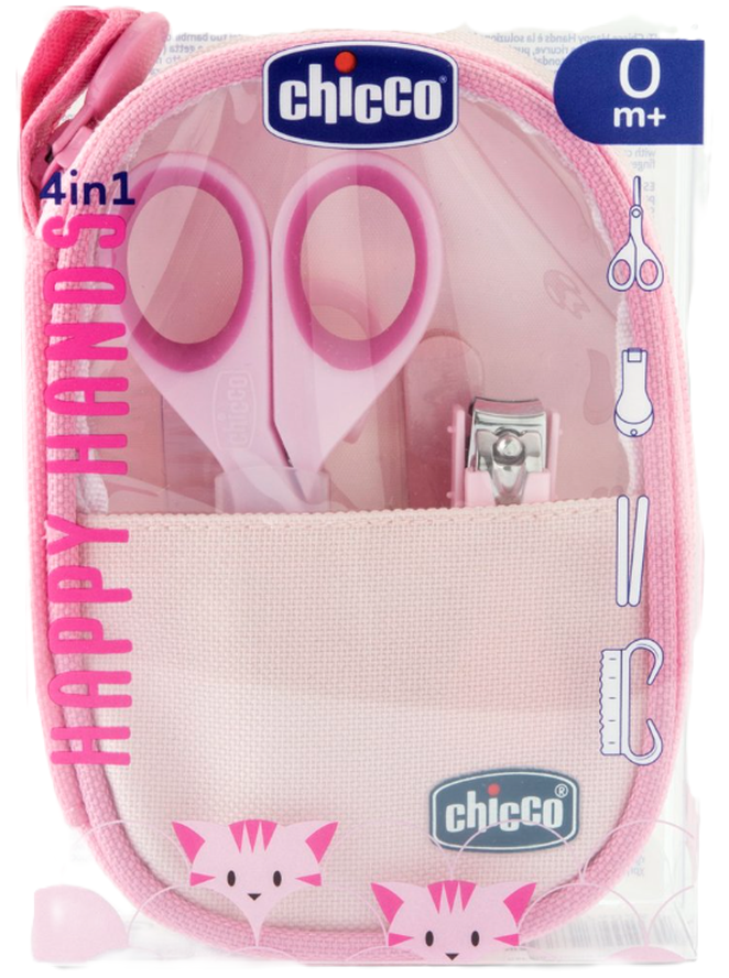 Chicco Nagelpflege-Set für Babys, rosa (4-teilig)