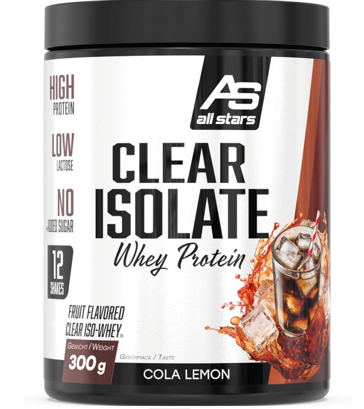 All Stars Clear Isolate Whey Protein Cola Lemon (300g)