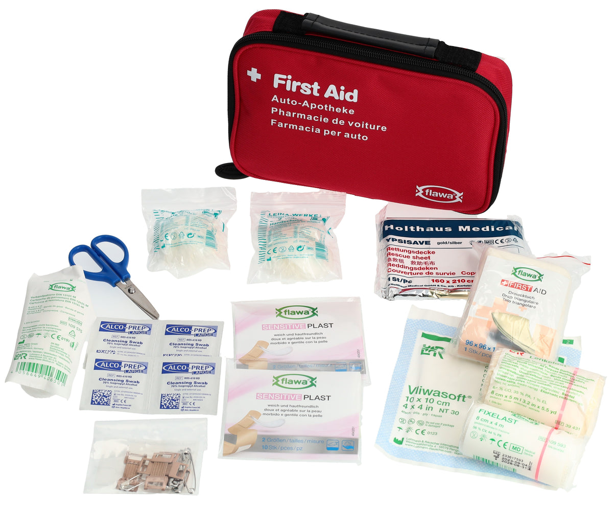 FLAWA Auto-Apotheke Mini Bag rot (1 Set)
