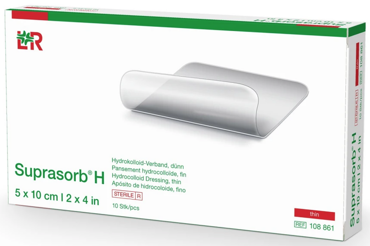 Suprasorb H Hydrokolloid-Verband dünn, 5x10cm (10 Stk)