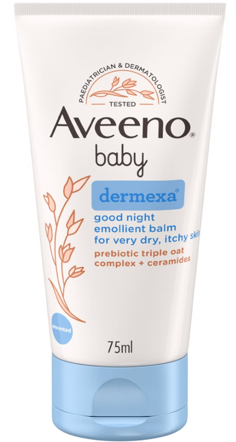 Aveeno Baby Dermexa Emollient Balsam für die Nacht (75ml)