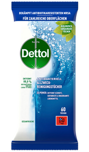 Dettol Allzweck-Reinigungstücher Ozeanfrische (60 Stk)