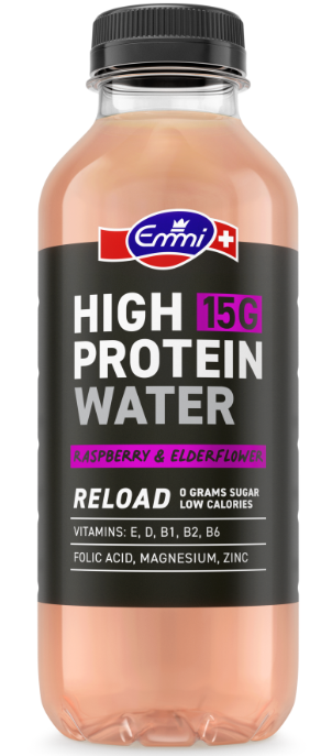 Emmi High Protein Water Reload Raspberry & Elderflower (500ml)