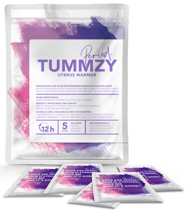 TUMMZY Uterus Warmer Menstruationspflaster (5 Stk)