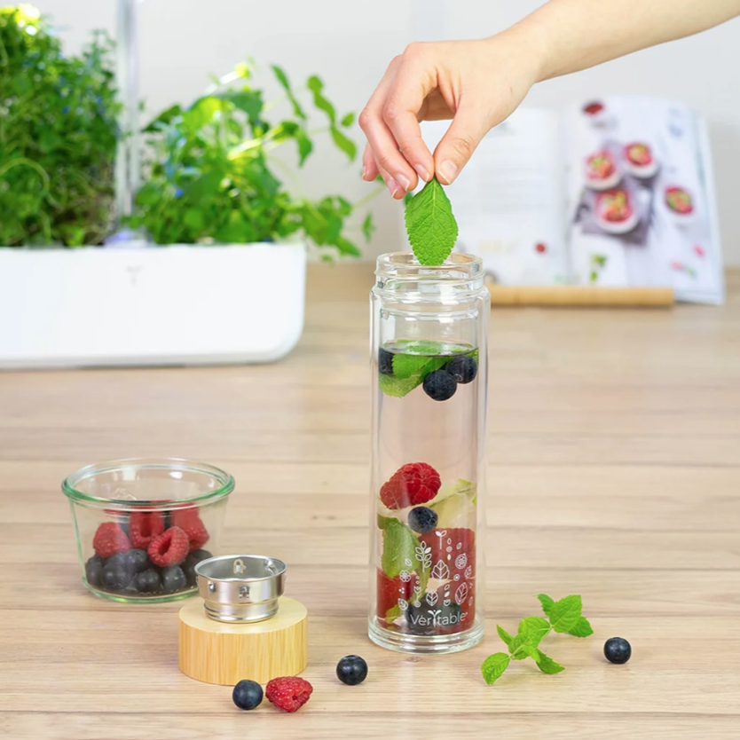 Véritable isothermische Glas-Trinkflasche, 450ml (1 Stk)