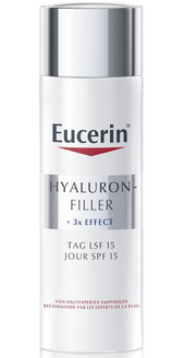 Eucerin HYALURON-FILLER + 3x EFFECT Tagespflege LSF 15, für normale Haut und Mischhaut (50ml)