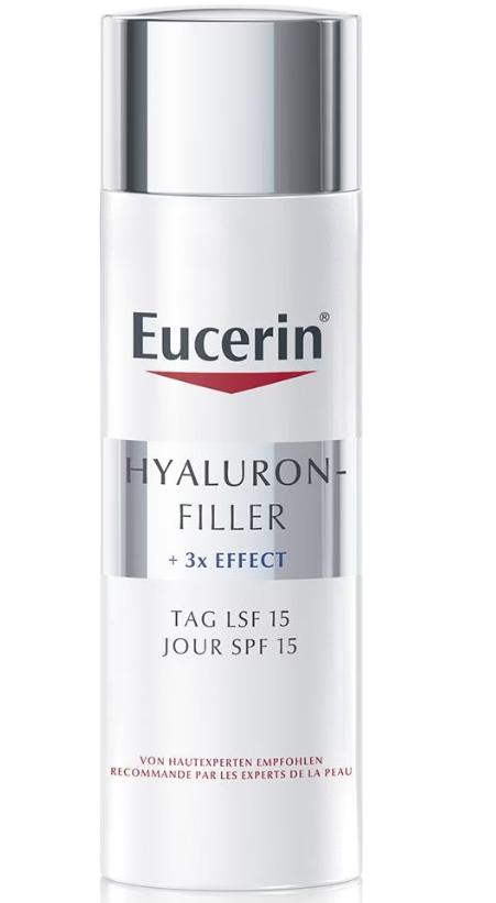 Eucerin HYALURON-FILLER + 3x EFFECT Tagespflege LSF 15, für normale Haut und Mischhaut (50ml)