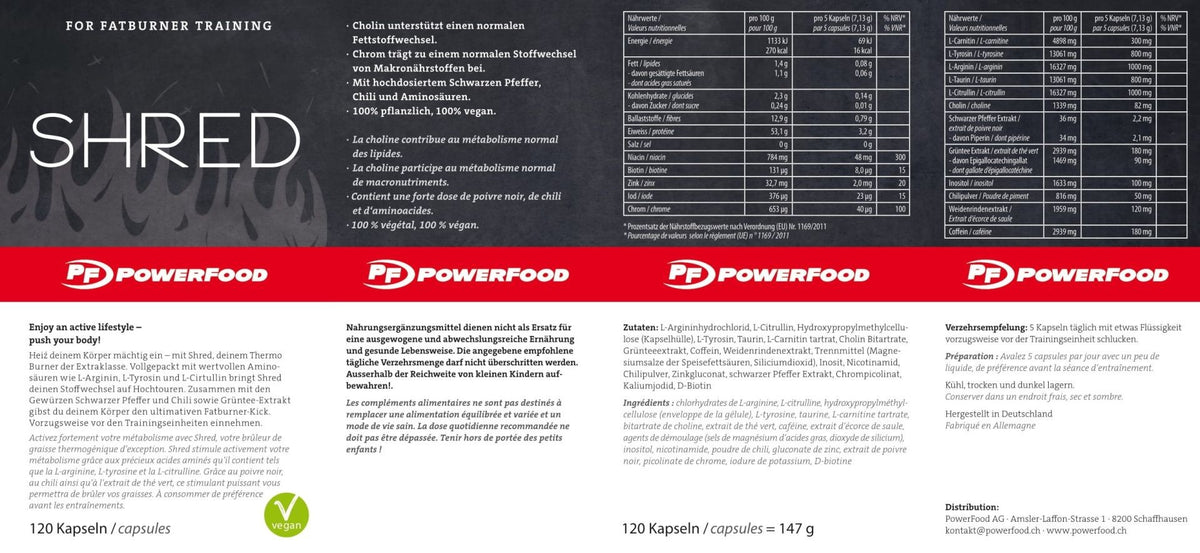 PowerFood Shred (120 Kapseln)