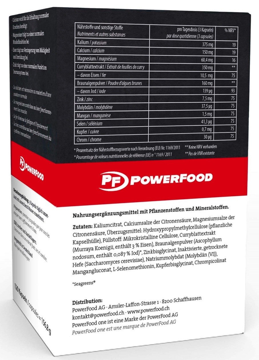 PowerFood Sport Minerals (120 Kapseln)