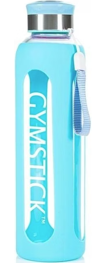 Gymstick Trinkflasche Glas 600ml, türkis (1 Stk)