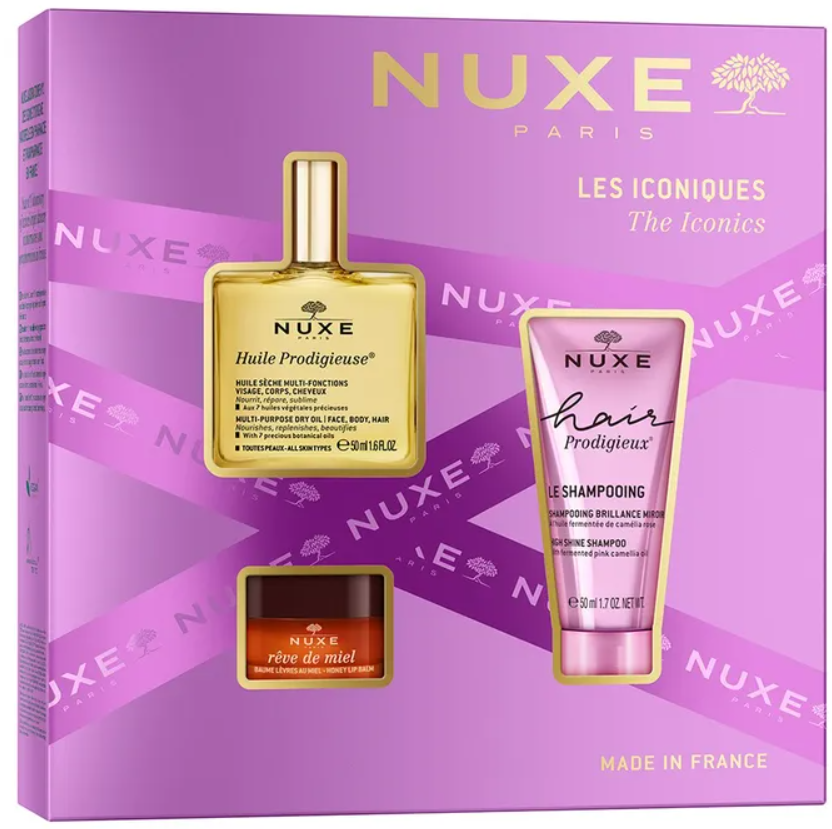 NUXE Huile Prodigieuse Geschenkset (3-teilig)