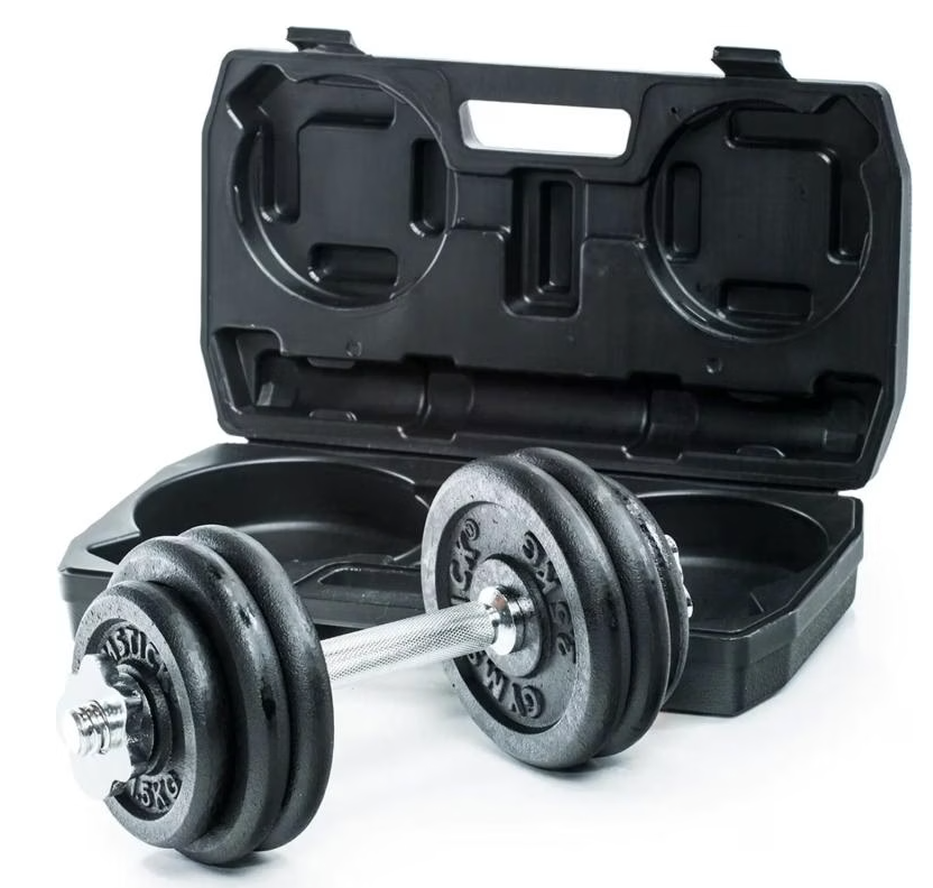 Gymstick verstellbares Kurzhantel-Set 15kg (7-teilig)