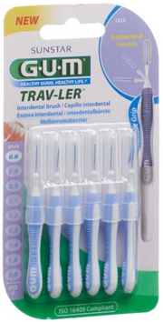SUNSTAR Gum Proxabrush TravLer 0.6mm Interdentalbürsten (6 Stk)