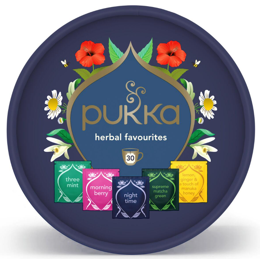 Pukka Lieblings-Kräutertee Bio Geschenkdose (30 Beutel)