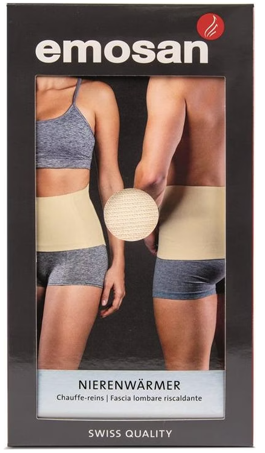 Emosan Ultra Nierenwärmer Velcro grau, Umfang 87-98cm (1 Stk)