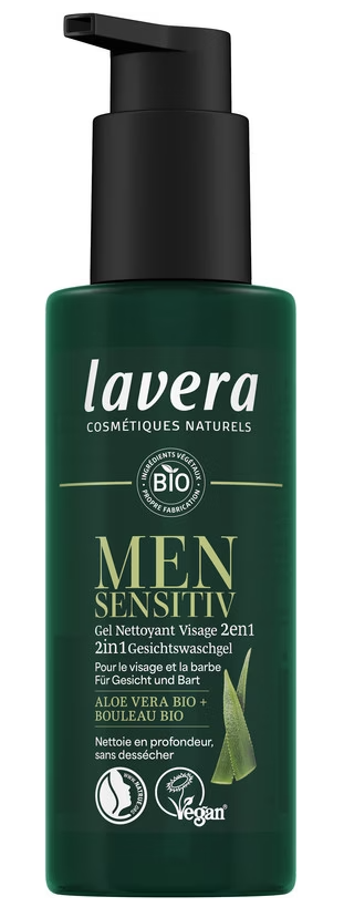 Lavera Men Sensitiv 2in1 Gesichtswaschgel (150ml)