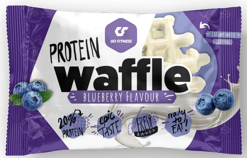 GO FITNESS Protein Waffle Blueberry (50g)