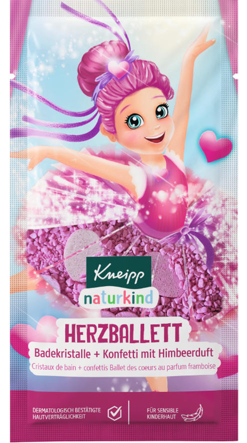 Kneipp Naturkind Badekristalle & Konfetti Herzballett (40g)