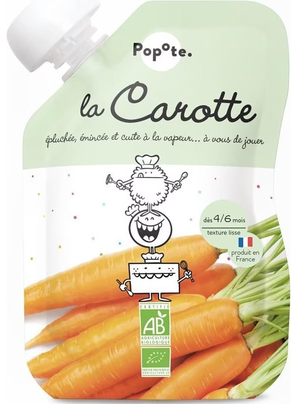 Popote Quetschie Karotte Bio (120g)