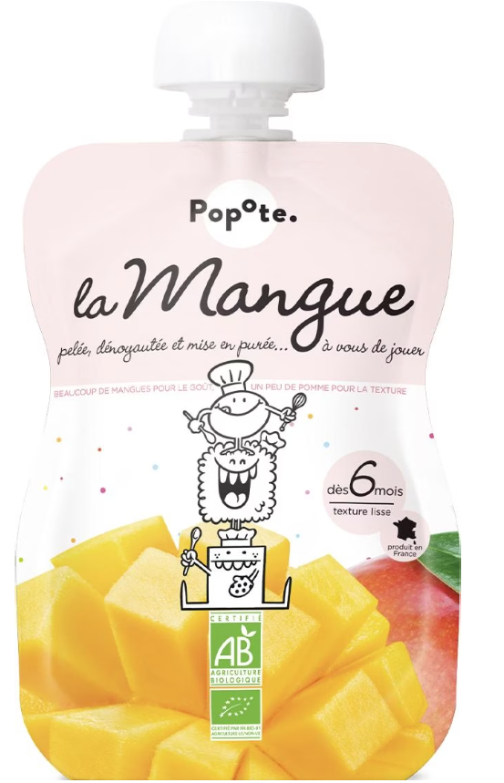 Popote Quetschie Mango Bio (120g)