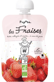 Popote Quetschie Erdbeere Bio (120g)