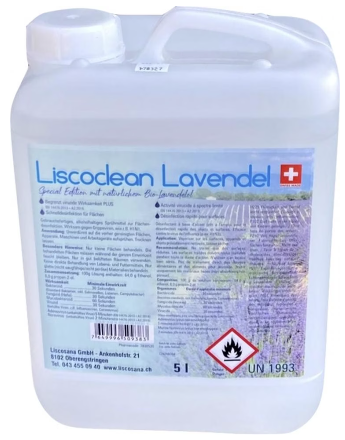 Liscoclean Flächendesinfektion Lavendelduft (5 Liter)