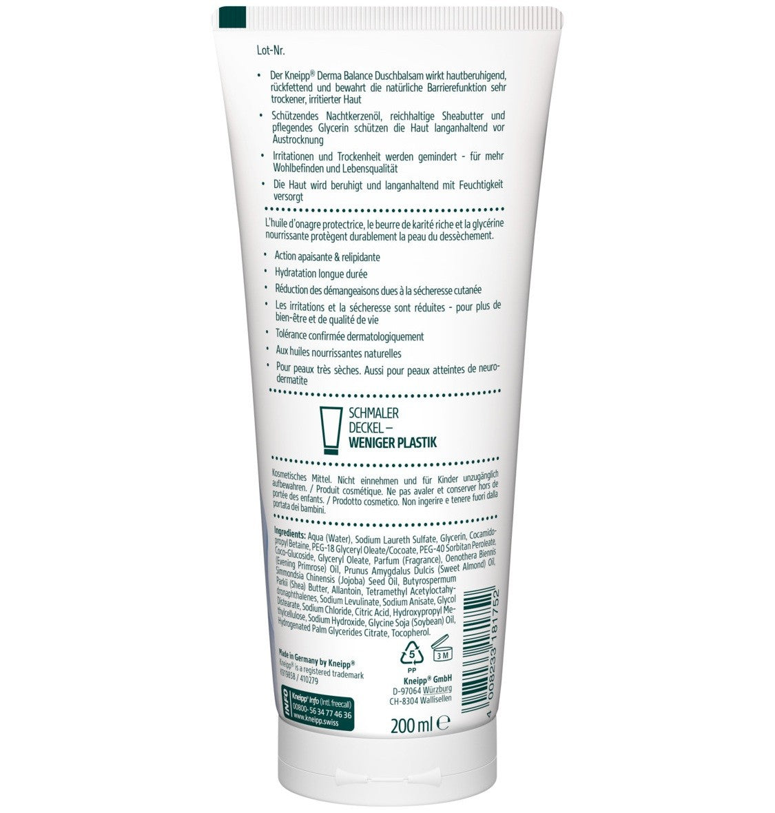 Kneipp Derma Balance Beruhigender Duschbalsam (200ml)