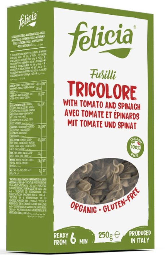 felicia glutenfreie Reis-Pasta Tricolore (250g)