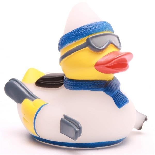 LiLaLu Badeente Schifahrer weiss/blau (1 Stk)