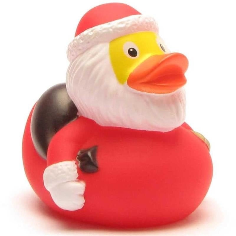 LiLaLu Badeente Weihnachtsmann mit Sack und Glocke (1 Stk)