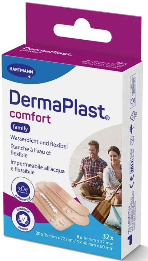 DermaPlast Comfort-Pflaster, diverse Grössen (32 Stk)