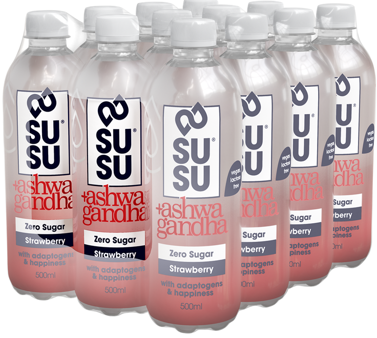 SUSU Ashwagandha Erdbeere Zero (12x500ml)
