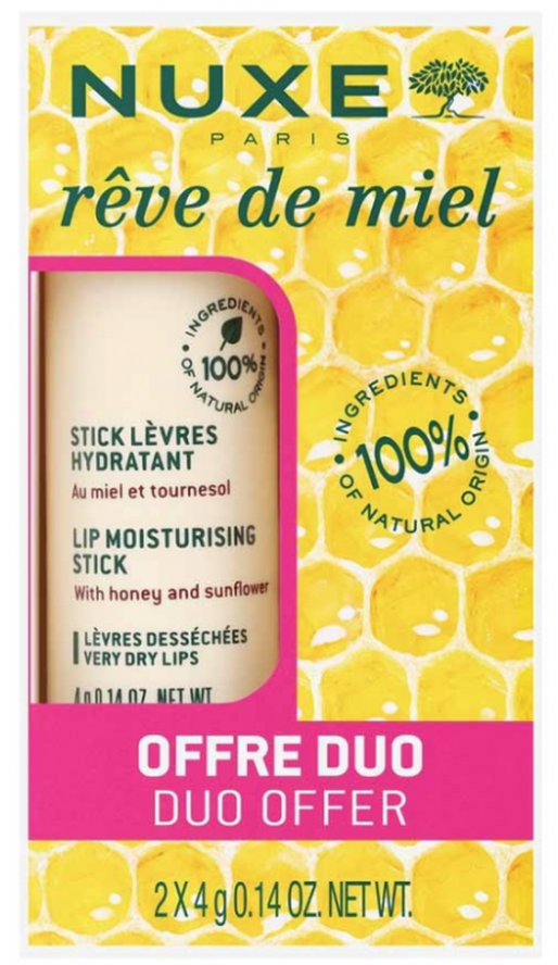 NUXE Rêve de Miel Hydratisierender Lippenstift 4g (2 Stk)