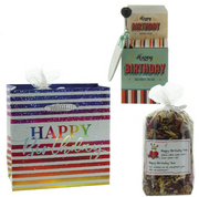 Herboristeria Tee-Midi-Geschenktasche Happy Birthday Rainbow (2-teilig)