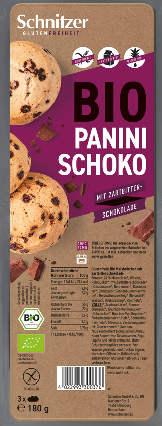 Schnitzer Bio Panini Schoko (180g)