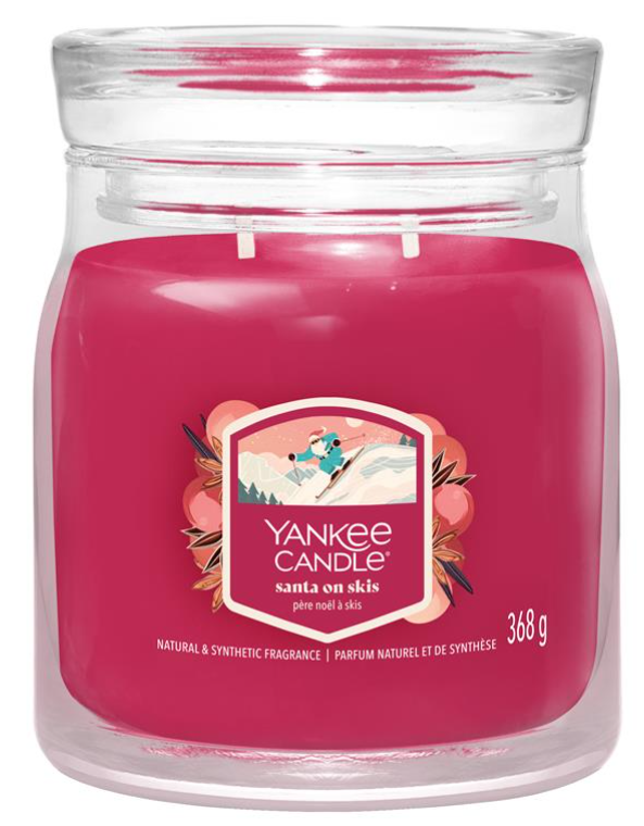 Yankee Candle Santa on Skis Signature Medium Jar (368g)