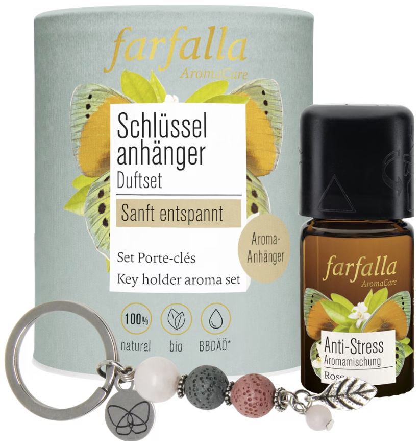 Farfalla Schlüsselanhänger Duftset Sanft entspannt (2-teilig)