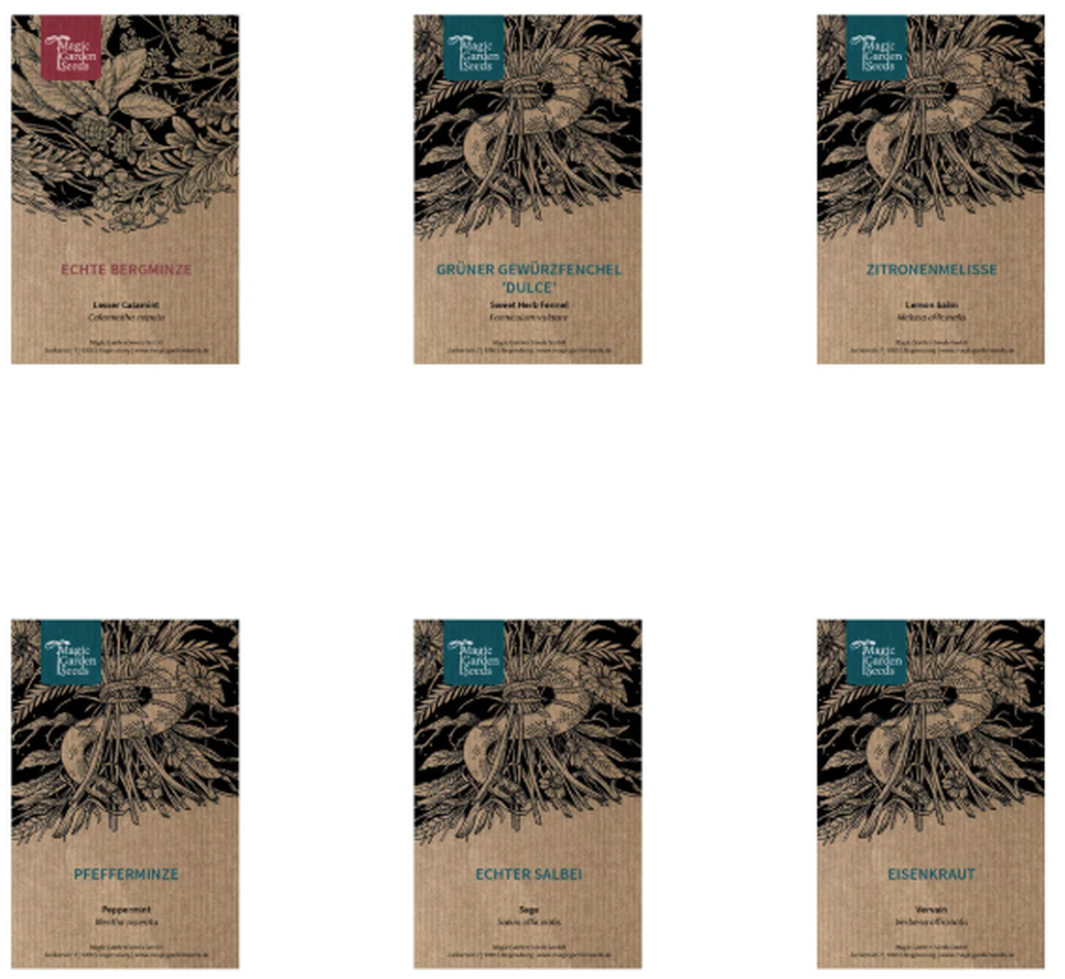Magic Garden Seeds Selbstgemachter Kräutertee Samenset (1 Stk)