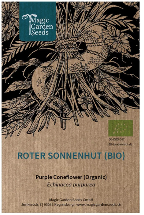 Magic Garden Seeds Roter Sonnenhut Bio Saatgut (1 Stk)
