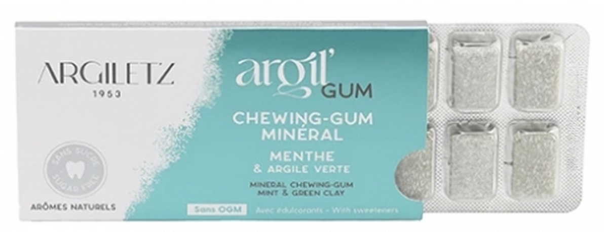 Argiletz argilgum Minzkaugummi (12 Stk)