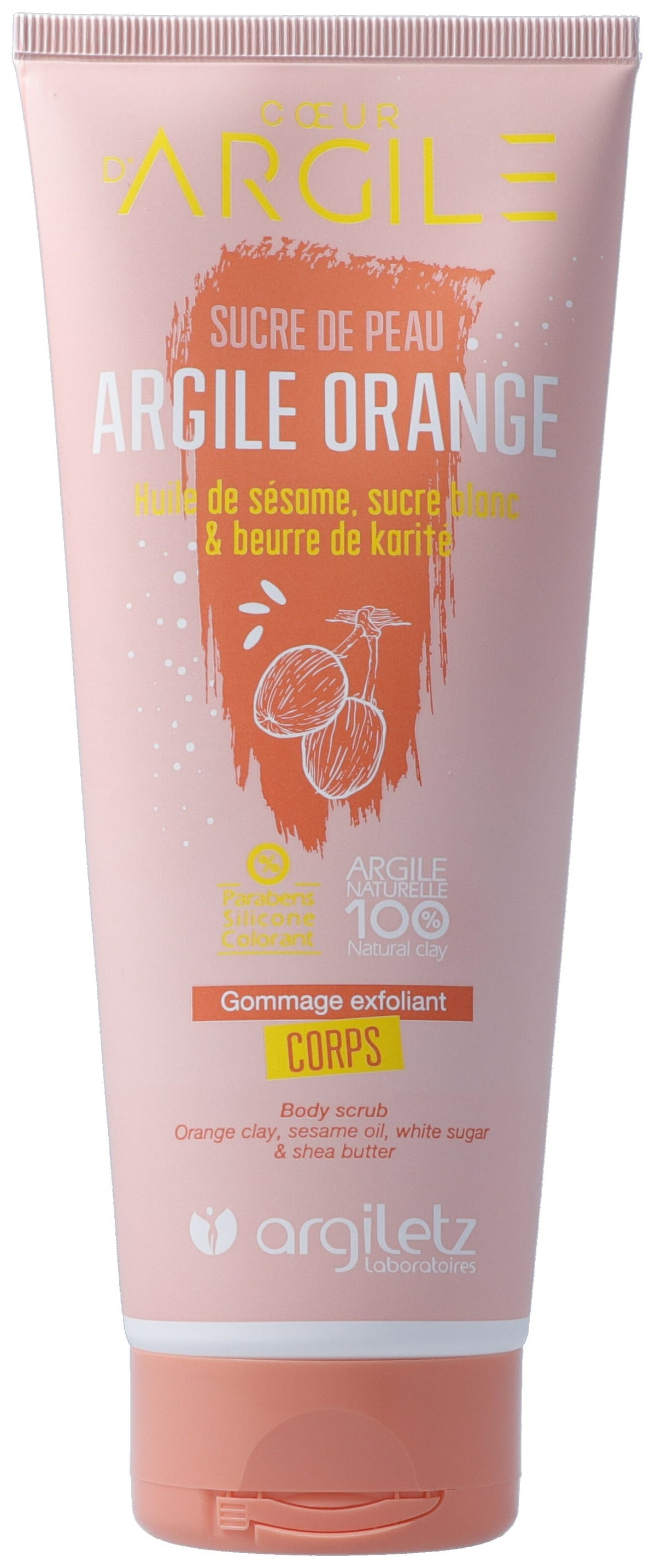 Argiletz Körperpeeling mit Heilerde orange (200ml)