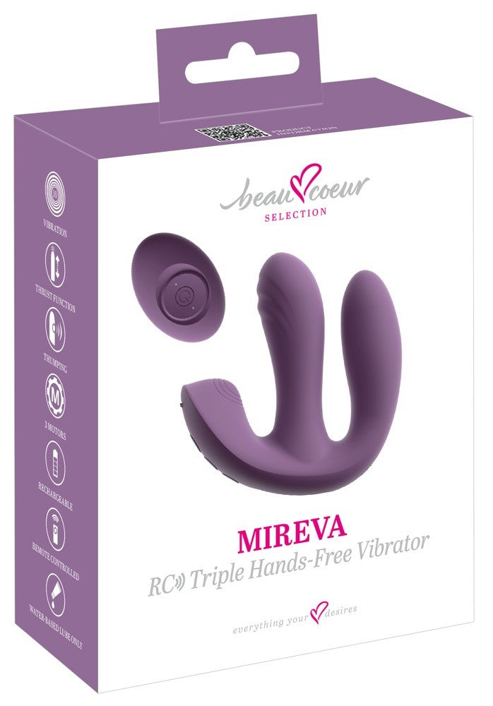 beau coeur MIREVA RC Triple Hands-Free Vibrator (1 Stk)