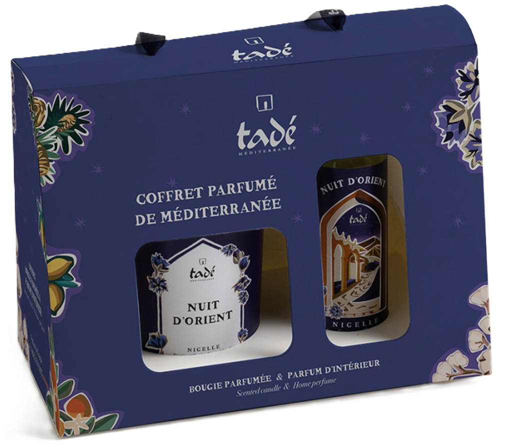 tadé Geschenkbox Duftkerze & Duftspray Schwarzkümmel Nuit d'Orient (1 Stk)
